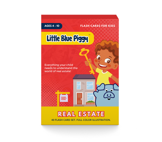 Little Blue Piggy - Real Estate Flash Cards